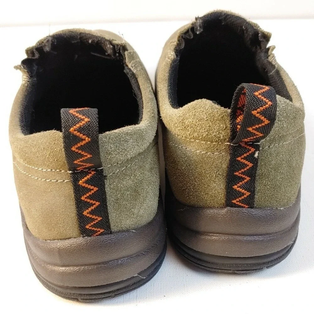 7.5 Earth Waterproof Suede Leather Slip On Loafers Casual Shoes Neutral‎